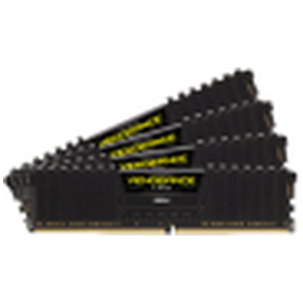 増設メモリ デスクトップ用 Vengeance LPX 64GB DDR4 DRAM 2400MHz C14 Memory Kit - Black  16GB×4枚組 CMK64GX4M4A2400C14 [DIMM DDR4 /16GB /4枚] CORSAIR｜コルセア 通販 |  ビックカメラ.com