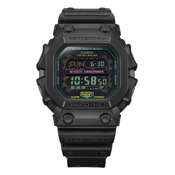 ソーラー時計】G-SHOCK（Gショック）Multi Fluorescent color シリーズ マットブラック GX-56MF-1JF CASIO｜ カシオ 通販 | ビックカメラ.com