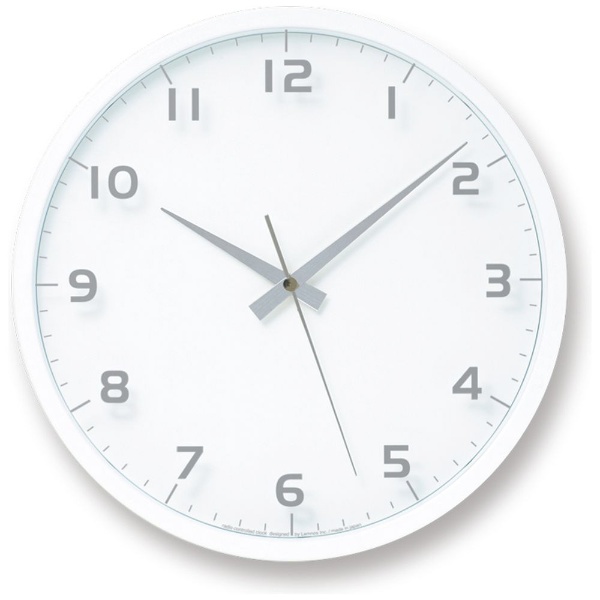 レムノス nine clock ホワイト 電波時計 LC08-14W WH (時計) 価格比較