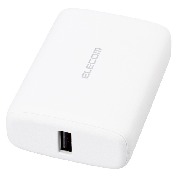 モバイルバッテリー 10000mAh 大容量 軽量 小型 PD 20W 入出力（ USB Type-C ×1） 出力（ USB-A ×1） PSE適合  C-Cケーブル付属 ホワイト 付属ケーブル長： 0.1m DE-C46L-10000WH ELECOM｜エレコム 通販 | ビックカメラ.com