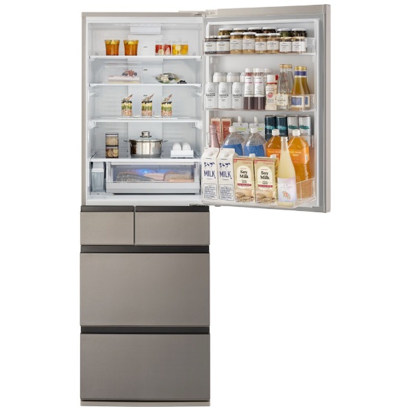 冷蔵庫 HVタイプ ヘアラインシャンパン NR-E46HV1-N [60cm /457L /5ドア /右開きタイプ /2024年]  《基本設置料金セット》
