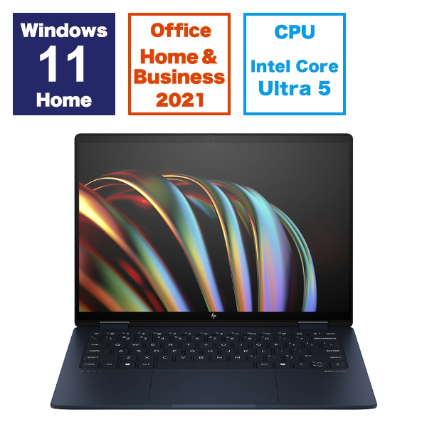 ノートパソコン Envy x360 14-fc0000 ミッドナイトブルー 9W667PA-AAAB [14.0型 /Windows11 Home  /intel Core Ultra 5 /メモリ：16GB /SSD：512GB /Office HomeandBusiness ...