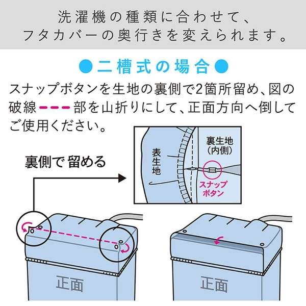 ＬＣ洗衣机床罩兼用型M蓝色20322_10