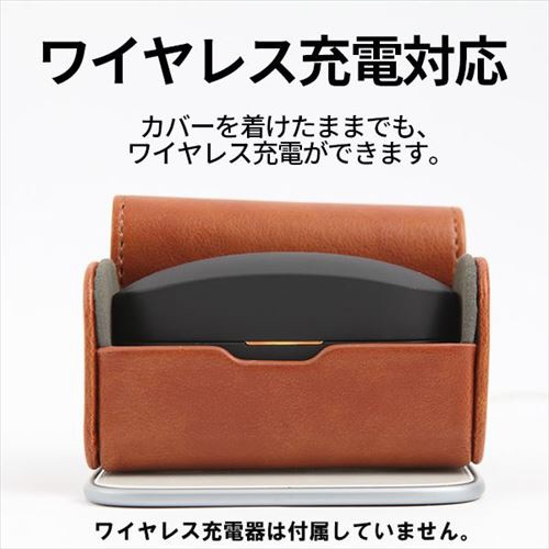 SONY WF-1000XM4用 フルカバーPUレザーケース ブラック HANS-WF-1000XM4-PU-CASE-BK