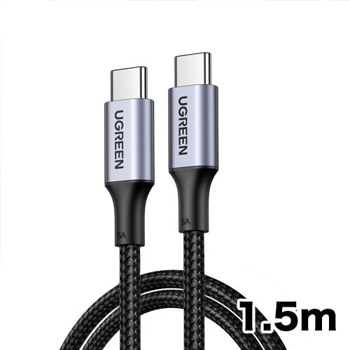 UGREEN USB-C to USB-C 急速充電ケーブル 100W ブラック 1.5m 70428