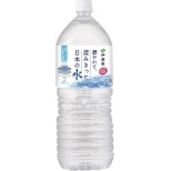 被研磨，6部清澄完的日本的水2000ml[矿泉水]