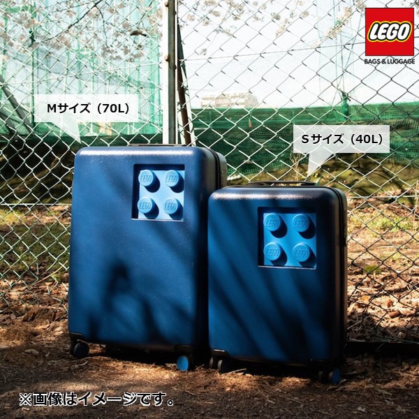 LEGO レゴ スーツケース Signature（シグネチャー） Brick 2x2 Trolley Sサイズ 54.5cm 旅行日数目安：2~3泊  40L TSAロック搭載 機内持ち込み 静音 GREY×YELLOW(グレー×イエロー) LEGO [TSAロック搭載]