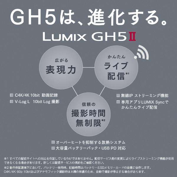 LUMIX GH5 II ~[XJ 10{Y[YLbg DC-GH5M2H [Y[Y]_7