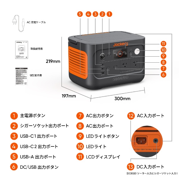 ポータブル電源+コンパクトソーラーパネルセット Jackery Solar Generator 600Plus 100W Mini Jackery  ブラック JSG-0610A [リン酸鉄リチウムイオン電池 /6出力 /AC・DC・USB-C充電・ソーラー充電 /USB Power  Delivery対応] Jackery｜ジャクリ 通販 | ビックカメラ.com