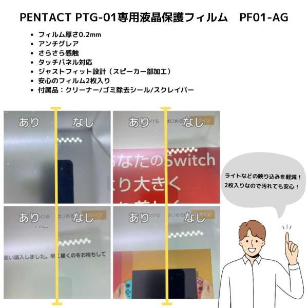 PTG-01专用的液晶保护膜PENTACT PF01-AG_3