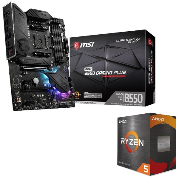 CPU〕AMD Ryzen 7 5700X + MSI MPG B550 GAMING PLUSセット [AM4][ATX 