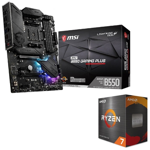 AMD Ryzen7 5700Xとmsi B550マザーセットmsi
