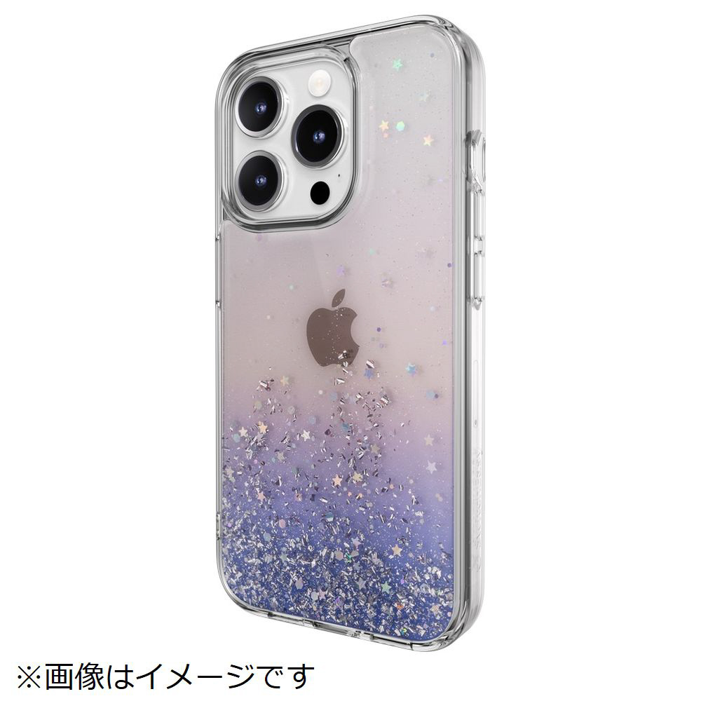 iPhone 15 Pro ケースキラキラグリッターラメかわいいスマホケース耐衝撃米軍MIL規格クリア大人可愛いキラキラケースStarField  トワイライト SE_IOPCSPTSF_TW