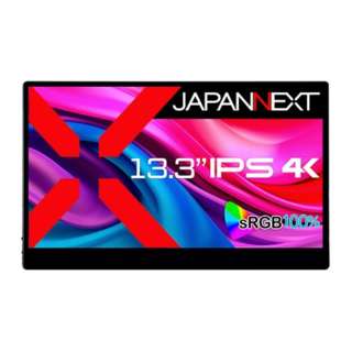 JAPANNEXT 13.3C` ^b`pl 4K(3840x2160)𑜓x oCj^[ JN-MD-IPS133UHDR-T USB-C miniHDMI HDR sRGB:100% X}[gP[Xt JAPANNEXT JN-MD-IPS133UHDR-T [13.3^ /4K(3840~2160j /Ch]