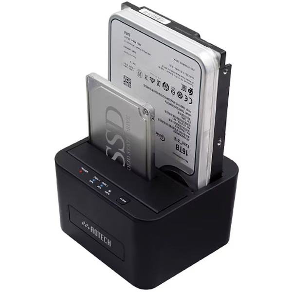 HDD/SSDスタンド USB-C＋USB-A接続 クローン機能(Mac/Windows11対応) ブラック AOK-CLONE-U32 [3.5インチ対応  /SATA /2台] ITPROTECH｜アイティプロテック 通販 | ビックカメラ.com