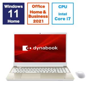 m[gp\R dynabook T7 TeS[h P2T7XPBG [15.6^ /Windows11 Home /intel Core i7 /F16GB /SSDF512GB /Office HomeandBusiness /2024Năf]