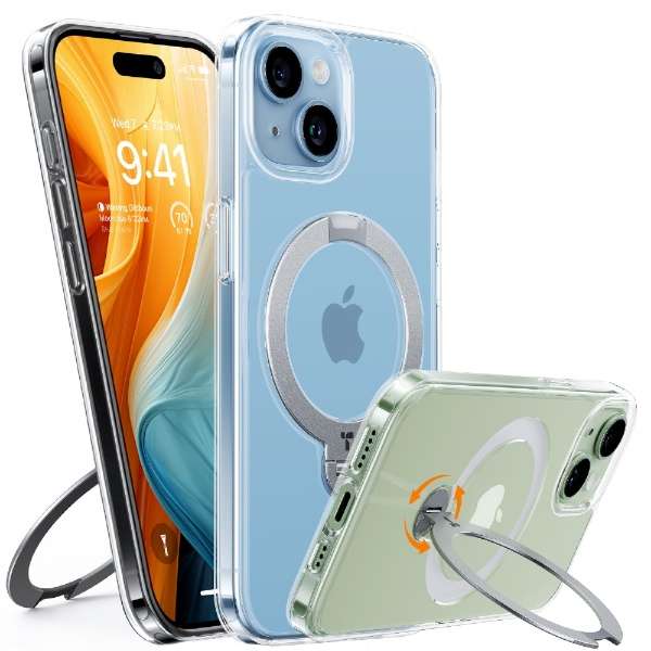 Torras - UPRO Ostand Spin for iPhone 15 [ Clear ] Torras@gX_1