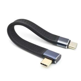 USB-C V[gP[u 13cm tbg^Cv pL^FLAT` [PD240W / USB4.0] ubN TCTCSC-LR-FLAT [Type-CIX]