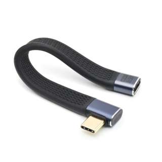 USB-C V[gP[u 13cm tbg^Cv pL^SLIM` [PD240W / USB4.0] ubN TCTCSC-LR-SLIM [Type-CIX]