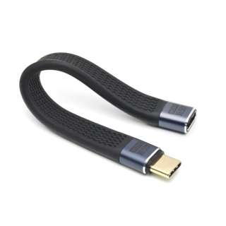USB-C V[gP[u 13cm tbg^Cv Xg[g` [PD240W / USB4.0] ubN TCTCSC-STEX [Type-CIX]