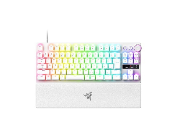 ゲーミングキーボード＋リストレスト(ラピッドトリガー対応) Huntsman V3 Pro Tenkeyless White Edition  RZ03-04981800-R3J1 [有線 /USB] RAZER｜レイザー 通販 | ビックカメラ.com