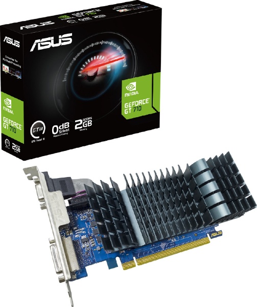 グラフィックボード GT710-SL-2GD5-BRK-EVO [GeForce GTシリーズ /2GB] 【PCパーツ】 ASUS｜エイスース 通販  | ビックカメラ.com