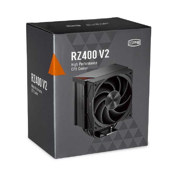 CPUクーラー 120mmファン [LGA115X/1200/1700/18XX・AM4/AM5] RZ400V2 ブラック RZ400V2-BK  PCCOOLER｜ピーシークーラー 通販 | ビックカメラ.com