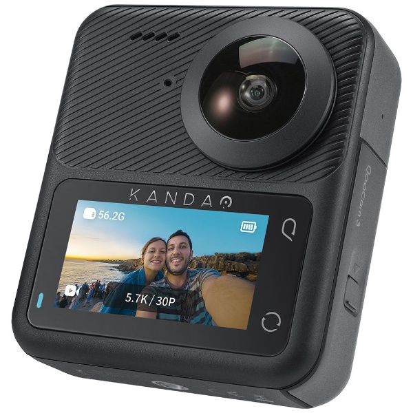 360°アクションカメラ QooCam 3 ブラック QCM0301 [4K対応 /防水] KANDAO｜カンダオ 通販 | ビックカメラ.com