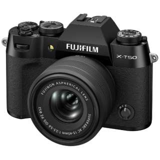 FUJIFILM X-T50 XC15-45mm透镜配套元件微单黑色[变焦距镜头]