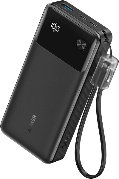 モバイルバッテリー Power Bank (20000mAh、30W) ブラック A1384N11 [USB Power Delivery対応  /3ポート] Anker Japan｜アンカー・ジャパン 通販 | ビックカメラ.com