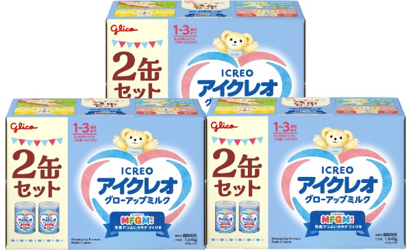 ケース販売】江崎グリコアイクレオバランスミルク800g×2缶セット×３セット アイクレオ｜ICREO 通販 | ビックカメラ.com