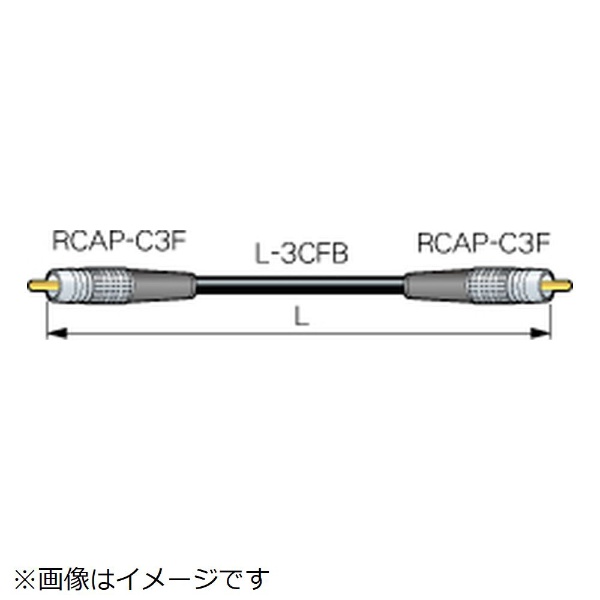 40m RCAケーブル （ビデオ用） RCA（オス） - RCA（オス） 黒 DRC40-F3