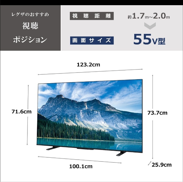 【アウトレット品】 液晶テレビ55V型 REGZA(レグザ) 55M550M(R) [55V型 /Bluetooth対応 /4K対応 /BS・CS  4Kチューナー内蔵 /YouTube対応] 【リファービッシュ（再調整）品】