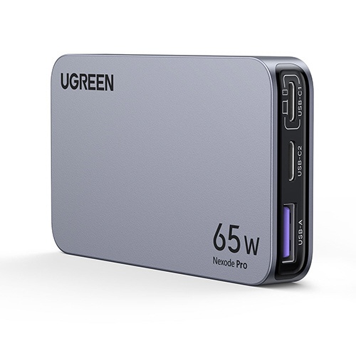 UGREEN Nexode Pro 薄型急速充電器 65W GaN 2C1A 3ポート 海外用変換プラグ付き 25356 グレー  UGR-OT-000009 [3ポート /USB Power Delivery対応 /GaN(窒化ガリウム) 採用] UGREEN｜ユーグリーン 通販  | ビックカメラ.com