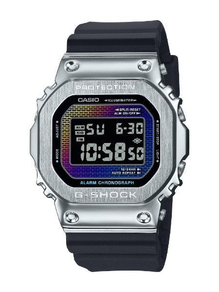 G-SHOCK（Gショック）レンガパターン レインボーカラー ブラック GM-5600RW-1JF CASIO｜カシオ 通販 | ビックカメラ.com