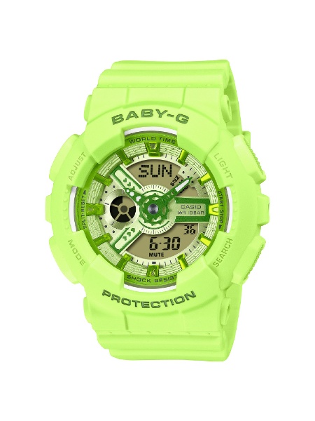 BABY-G（ベビージー）BA-110シリーズ フレッシュカラー グリーン BA-110YK-3AJF CASIO｜カシオ 通販 |  ビックカメラ.com