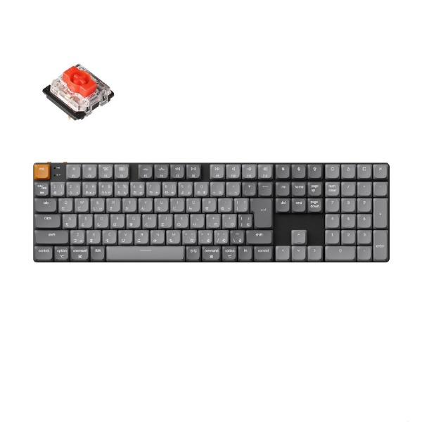 キーボード K2 RGBライト 赤軸 K2/V2-87-RGB-Red-JP [有線・ワイヤレス /Bluetooth・USB] Keychron｜キークロン  通販 | ビックカメラ.com