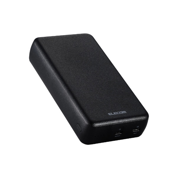 モバイルバッテリー 20000mAh 大容量 PD 最大20W 急速充電 入出力( USB Type-C ×1) 出力( USB Type-C ×1)  PSE適合 【 iPhone Android iPad 各種対応 】 ケーブル付属 ブラック DE-C52-20000BK ELECOM｜エレコム  通販 | ビックカメラ.com