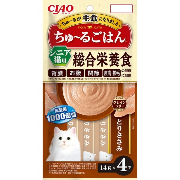 CIAO ちゅ～る とりささみ＆日本海産かに 14g×4本 4SC-76 いなばペットフード｜INABA-PETFOOD 通販 | ビックカメラ.com