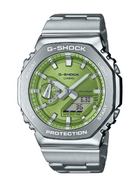 G-SHOCK（Gショック）GM-2100シリーズ メタルバンドモデル GM2110D ライムグリーン GM-2110D-3AJF CASIO｜カシオ  通販 | ビックカメラ.com