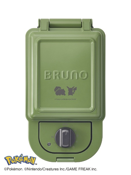 BOE131-GR ポケモン ホットサンドメーカー シングル グリーン BRUNO｜ブルーノ 通販 | ビックカメラ.com