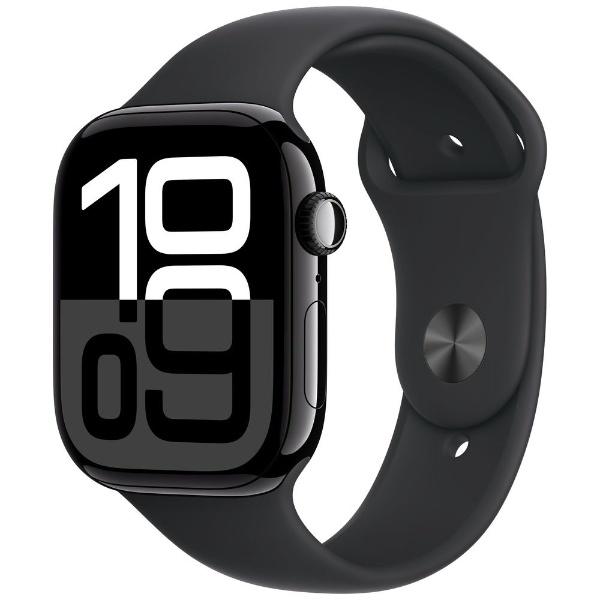 Apple Watch Series 10（GPSモデル）- 46mmジェットブラックアルミニウムケースとブラックスポーツバンド - M/L  MWWQ3J/A Apple｜アップル 通販 | ビックカメラ.com