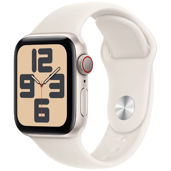 Apple Watch SE（第2世代：GPSモデル）40mmスターライトアルミニウムケースとスターライトスポーツバンド MNJP3JA Apple｜ アップル 通販 | ビックカメラ.com