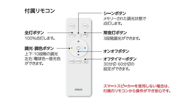 LEDシーリングライト[12畳/調光調色タイプ/Matter対応] SH8352LDR [12畳 /リモコン付属] オーデリック｜ODELIC 通販  | ビックカメラ.com