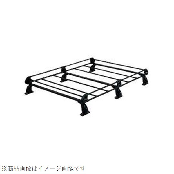 PF442A+ ルーフラック P+シリーズ 風切り音軽減プレートをPシリーズに標準装備したマイナーチェンジモデル スチールタイプ ブラック  NV200バネットM20用 4本脚 タフレック｜TUFREQ 通販 | ビックカメラ.com