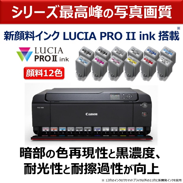 PRO-1100 12色インクジェットプリンター imagePROGRAF ブラック [L判～A2ノビ] CANON｜キヤノン 通販 |  ビックカメラ.com