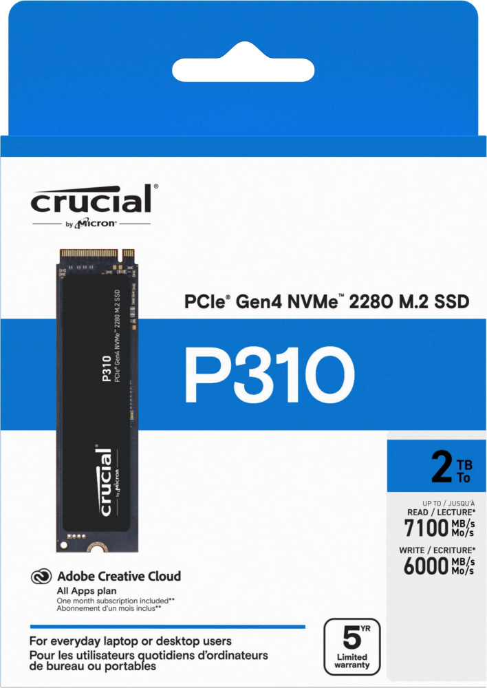 CT500P310SSD8-JP 内蔵SSD PCI-Express接続 P310 2280 [500GB /M.2] CRUCIAL｜クルーシャル  通販 | ビックカメラ.com