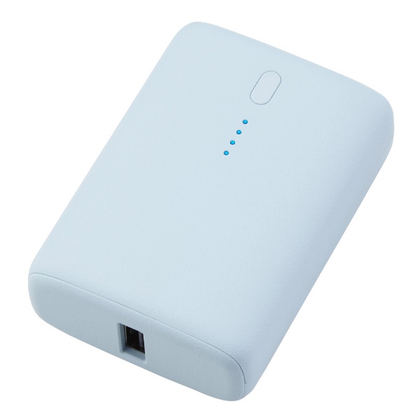 モバイルバッテリー 10000mAh 大容量 軽量 小型 PD 20W 入出力（ USB Type-C ×1） 出力（ USB-A ×1） PSE適合  C-Cケーブル付属 パープル 付属ケーブル長： 0.1m DE-C46L-10000PU ELECOM｜エレコム 通販 | ビックカメラ.com