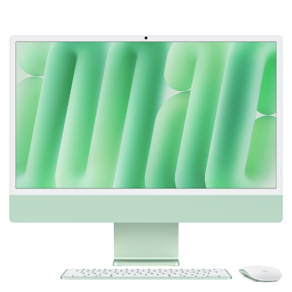 24インチiMac M4 （10コアCPU/10コアGPU） グリーン MD2Q4J/A [23.5型 /Apple M4 /メモリ24GB / SSD512GB /2024年10月モデル] Apple｜アップル 通販 | ビックカメラ.com