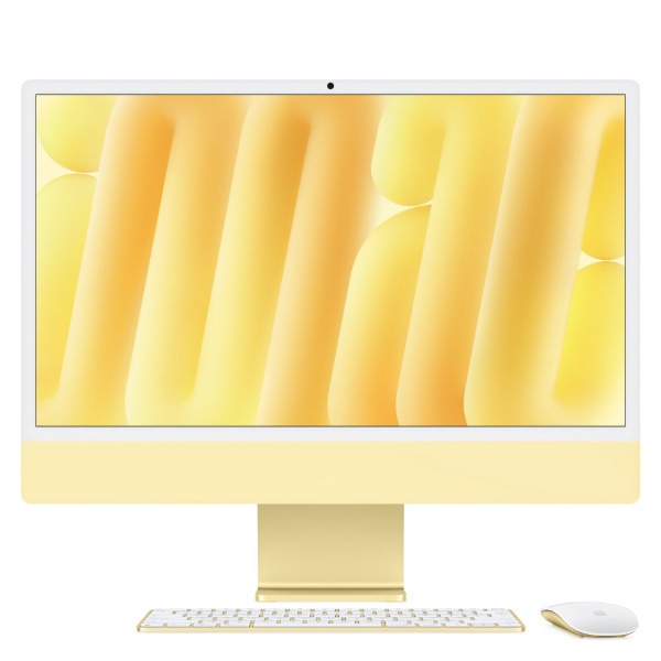 カスタマイズモデル】iMac M4 （8コアCPU/8コアGPU）イエロー [23.5型 /Apple M4 /メモリ：16GB /SSD：256GB  /2024年10月モデル] Apple｜アップル 通販 | ビックカメラ.com